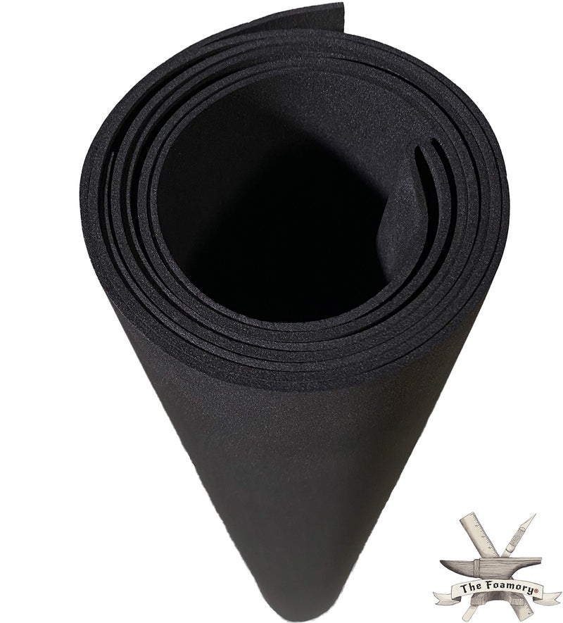 The Foamory Shape Retention EVA Cosplay Foam - 2mm Thick (Black) X-Large 35â€x59â€ High Density EVA Craft Foam Sheets - Premium 85 kg/m3 Heat Shape Material for DIY, Comic, Con or Halloween Costumes - The Foamory - Image 1